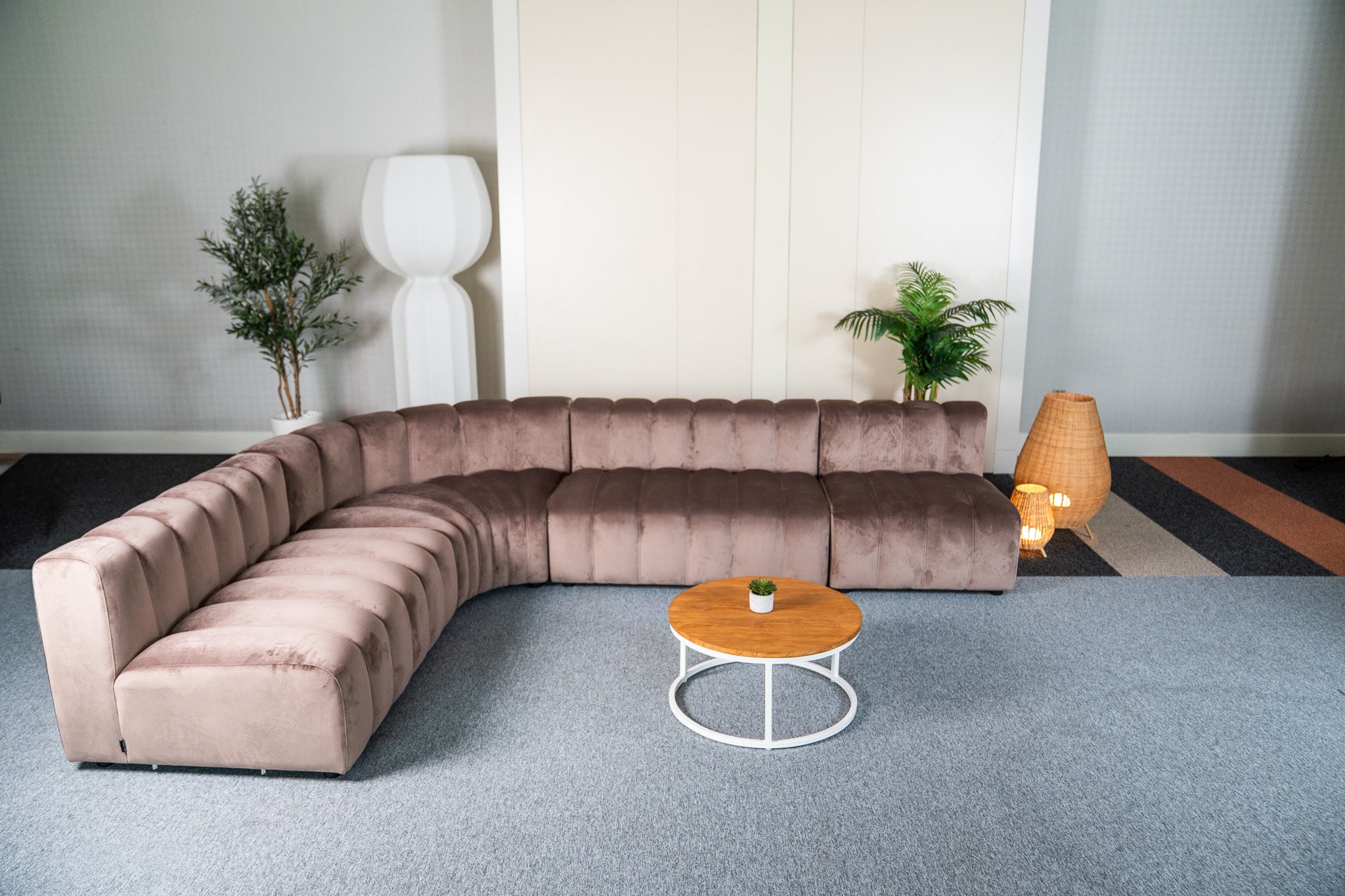 Cosmo L-shape 7-seater (Truffle Brown) Desert River Rentals
